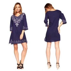 100% Cotton Embroidered Tunic Dress